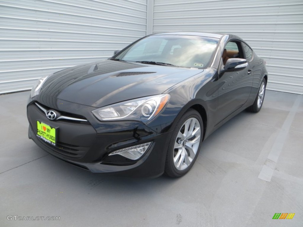 2013 Genesis Coupe 3.8 Grand Touring - Black Noir Pearl / Tan Leather photo #10