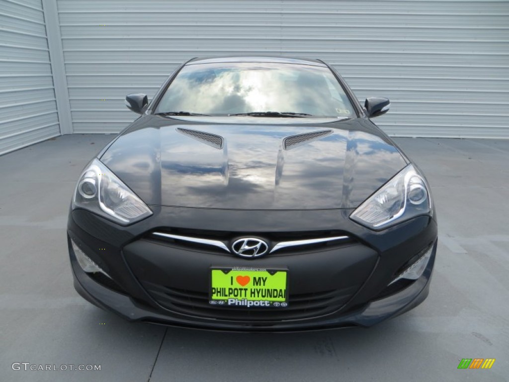 2013 Genesis Coupe 3.8 Grand Touring - Black Noir Pearl / Tan Leather photo #11