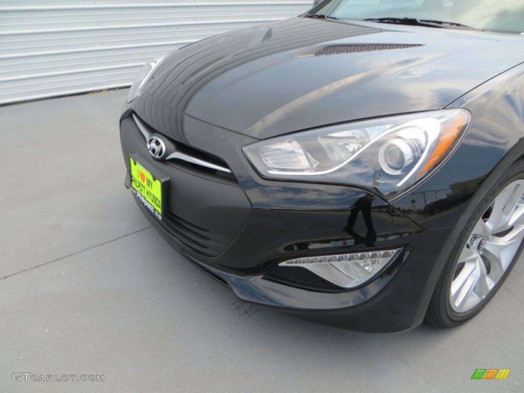 2013 Genesis Coupe 3.8 Grand Touring - Black Noir Pearl / Tan Leather photo #13