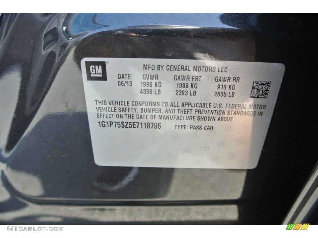 2014 Cruze Diesel - Tungsten Metallic / Jet Black photo #7