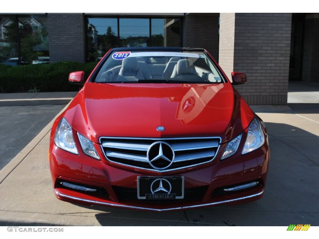 2012 E 350 Cabriolet - Mars Red / Almond/Mocha photo #14