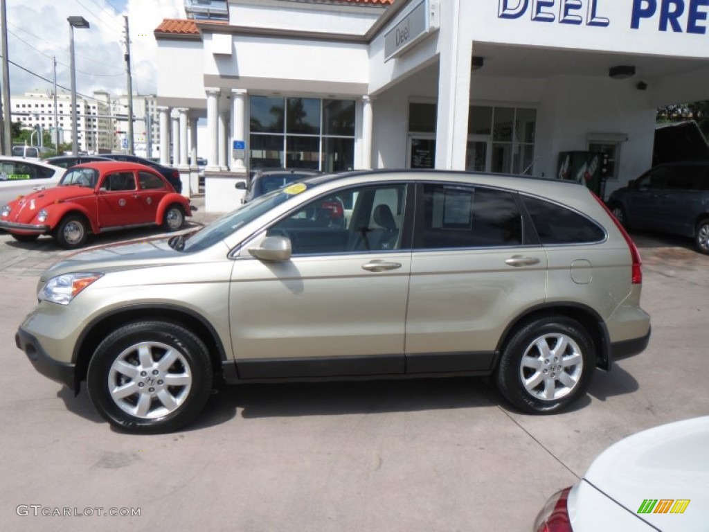 2009 CR-V EX-L - Borrego Beige Metallic / Ivory photo #2