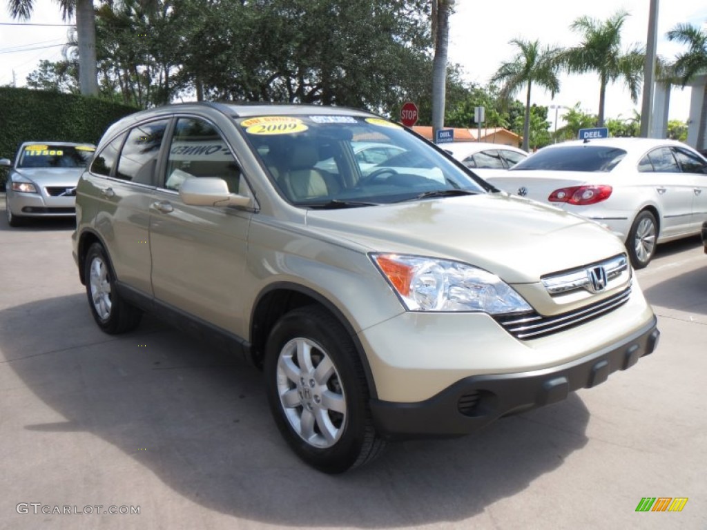 2009 CR-V EX-L - Borrego Beige Metallic / Ivory photo #7