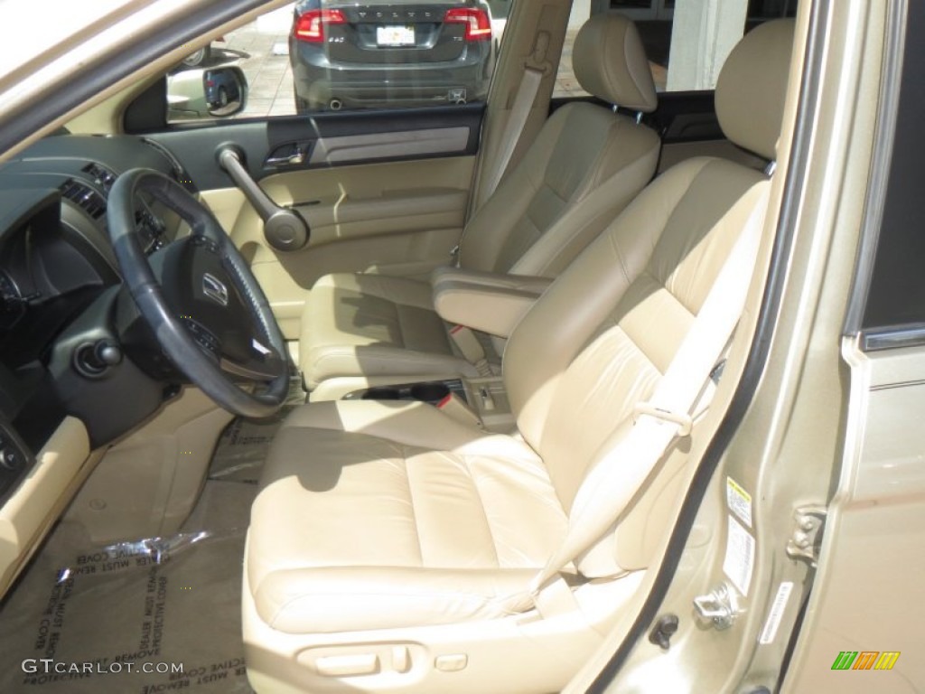 2009 CR-V EX-L - Borrego Beige Metallic / Ivory photo #9