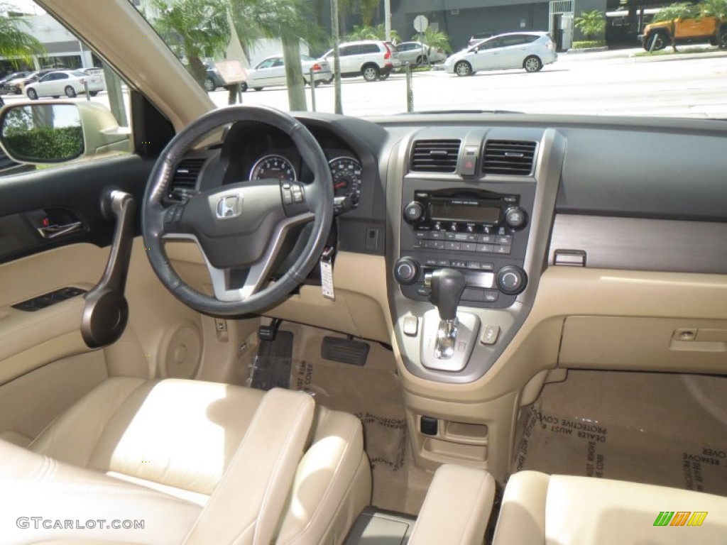 2009 CR-V EX-L - Borrego Beige Metallic / Ivory photo #12