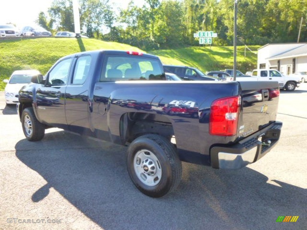 2012 Silverado 2500HD Work Truck Extended Cab 4x4 - Imperial Blue Metallic / Dark Titanium photo #5