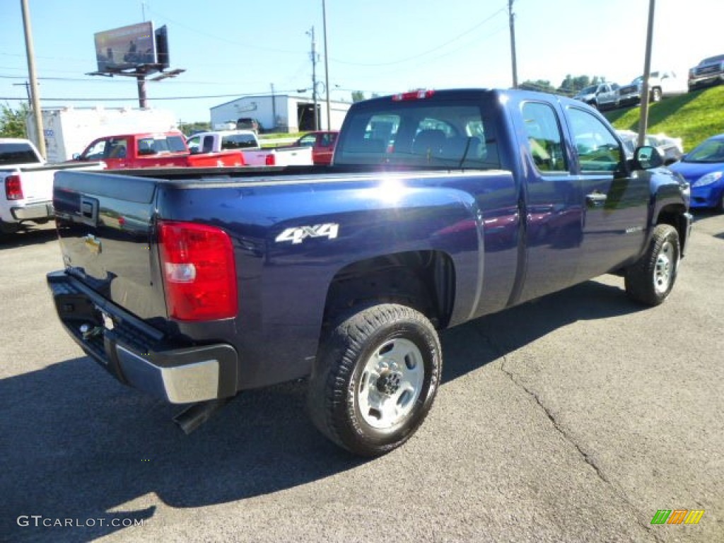 2012 Silverado 2500HD Work Truck Extended Cab 4x4 - Imperial Blue Metallic / Dark Titanium photo #7