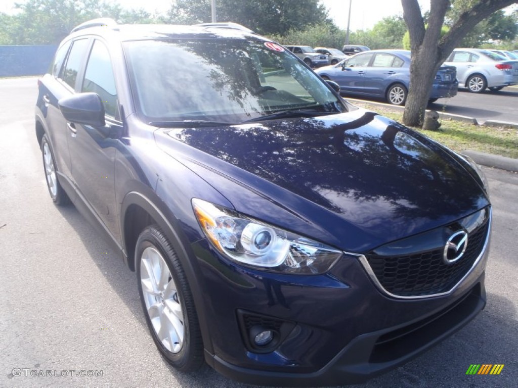 2014 CX-5 Grand Touring - Stormy Blue Mica / Sand photo #1