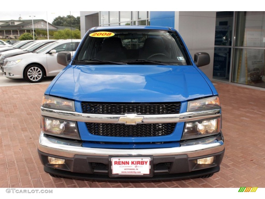 2008 Colorado LT Crew Cab 4x4 - Pace Blue / Ebony photo #15