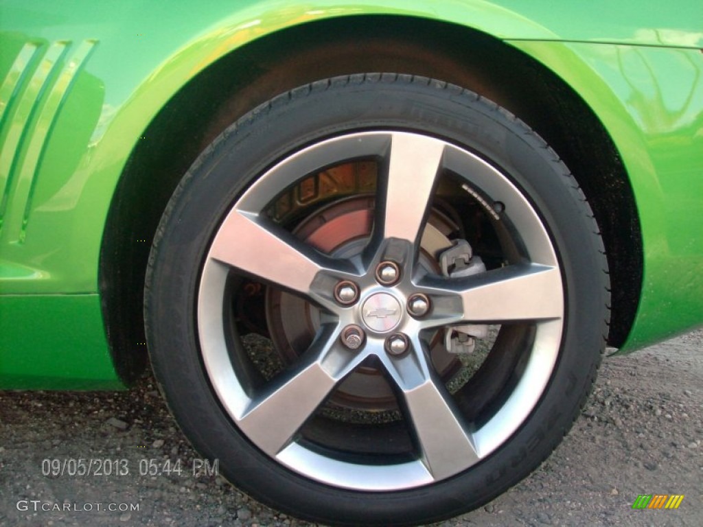 2011 Camaro LT/RS Coupe - Synergy Green Metallic / Black photo #12