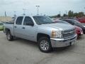 2013 Silver Ice Metallic Chevrolet Silverado 1500 LT Crew Cab  photo #2