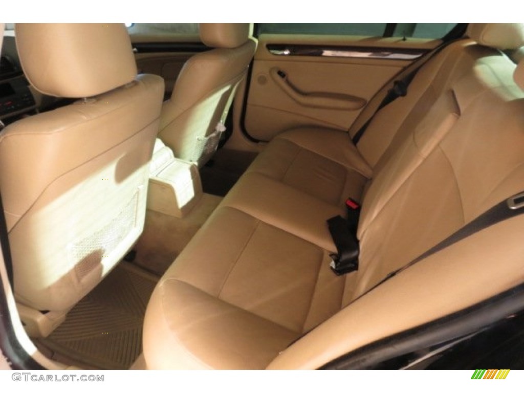 2002 3 Series 330i Sedan - Jet Black / Beige photo #4