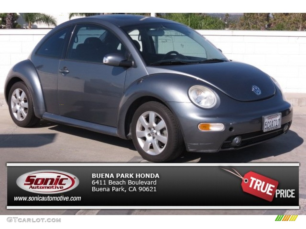 2003 New Beetle GLX 1.8T Coupe - Platinum Grey Metallic / Black photo #1