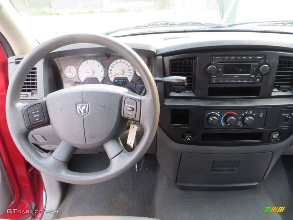 2007 Ram 1500 ST Regular Cab - Inferno Red Crystal Pearl / Medium Slate Gray photo #27