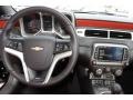 2014 Chevrolet Camaro Inferno Orange Interior Dashboard Photo