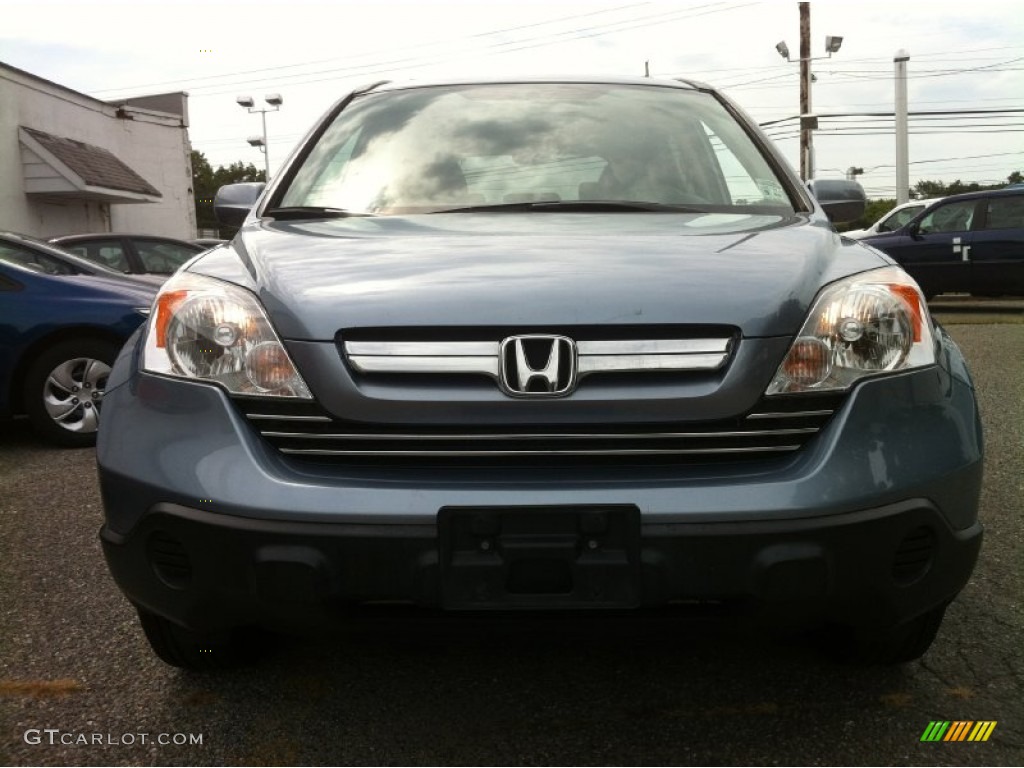 2009 CR-V EX-L 4WD - Glacier Blue Metallic / Gray photo #2