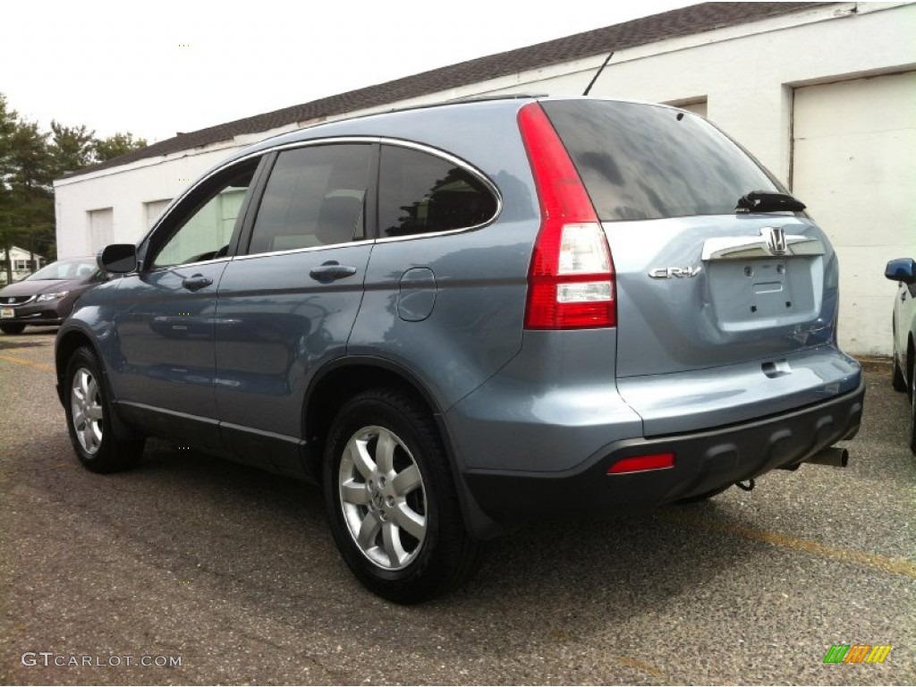 2009 CR-V EX-L 4WD - Glacier Blue Metallic / Gray photo #5