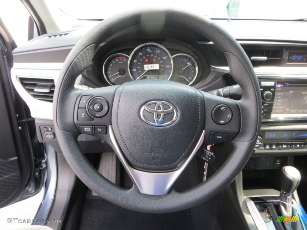 2014 Toyota Corolla LE Ash Steering Wheel Photo #85362598