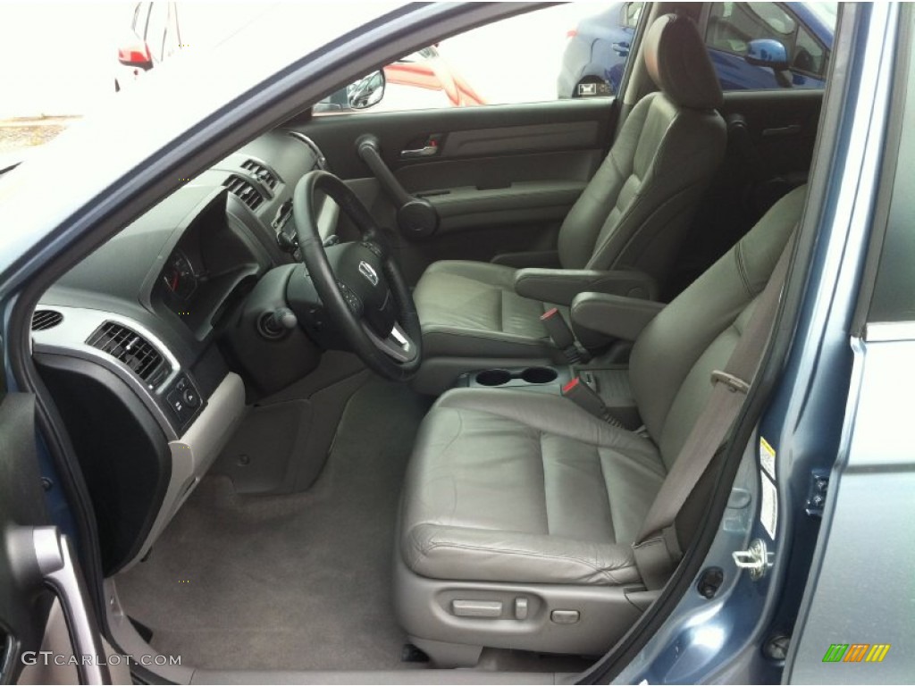 2009 CR-V EX-L 4WD - Glacier Blue Metallic / Gray photo #11