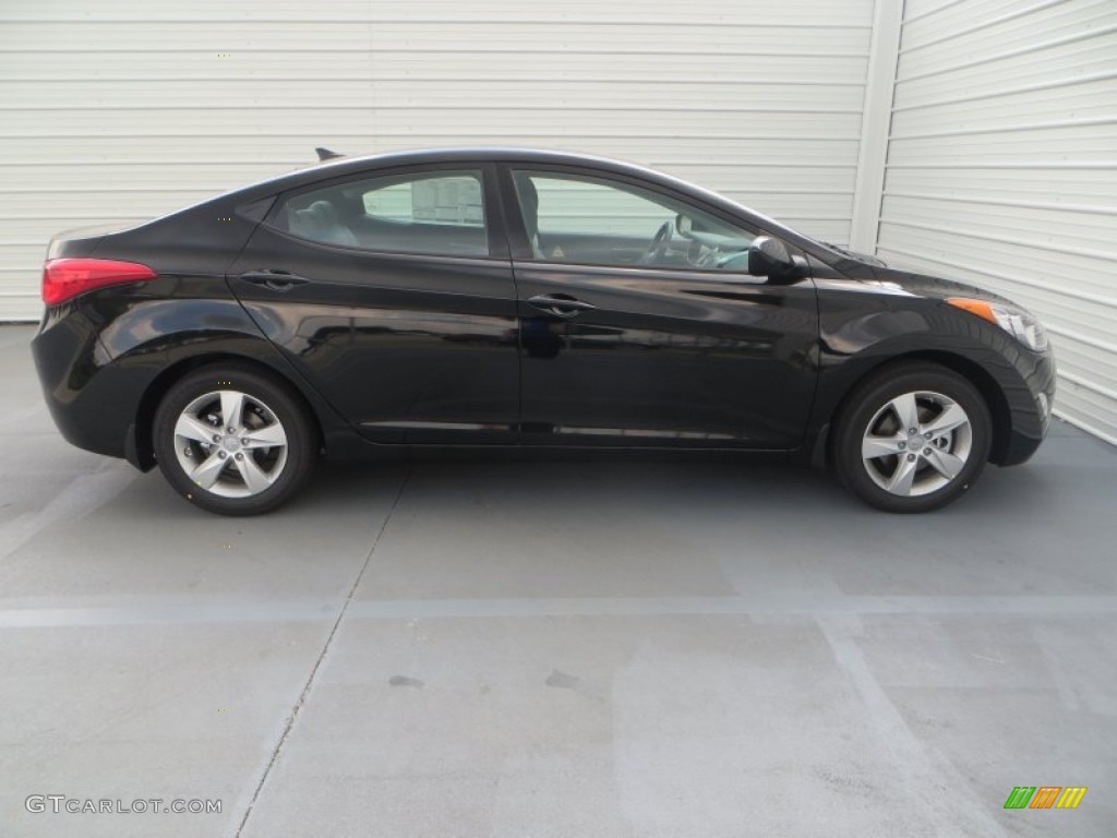 2013 Elantra GLS - Black / Gray photo #3