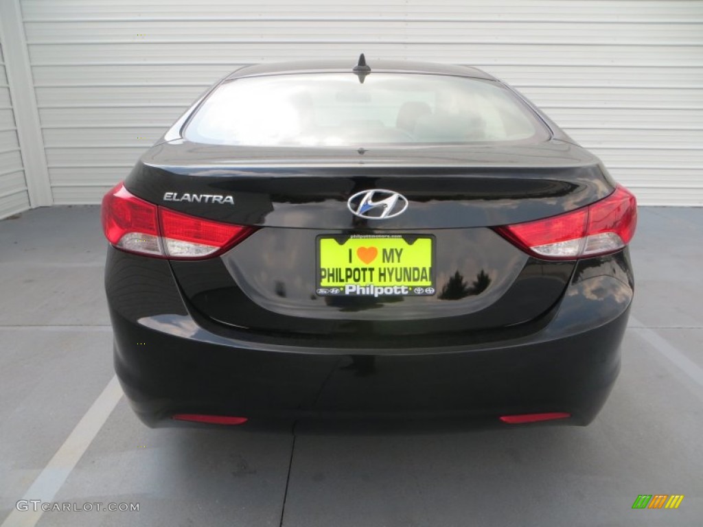 2013 Elantra GLS - Black / Gray photo #5