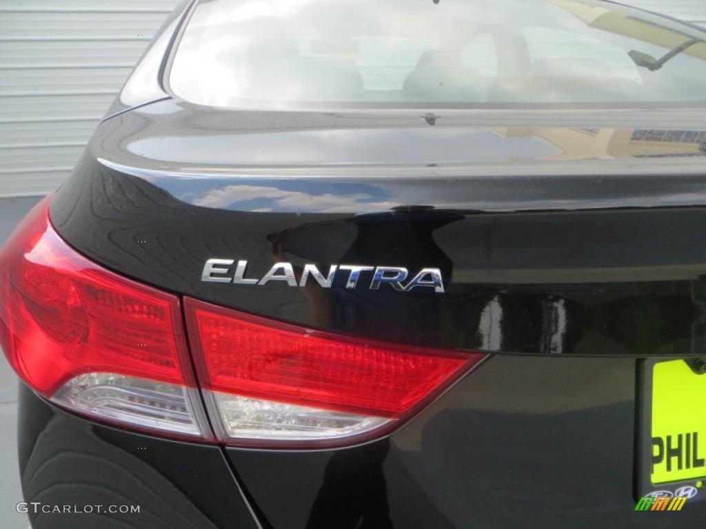 2013 Elantra GLS - Black / Gray photo #6