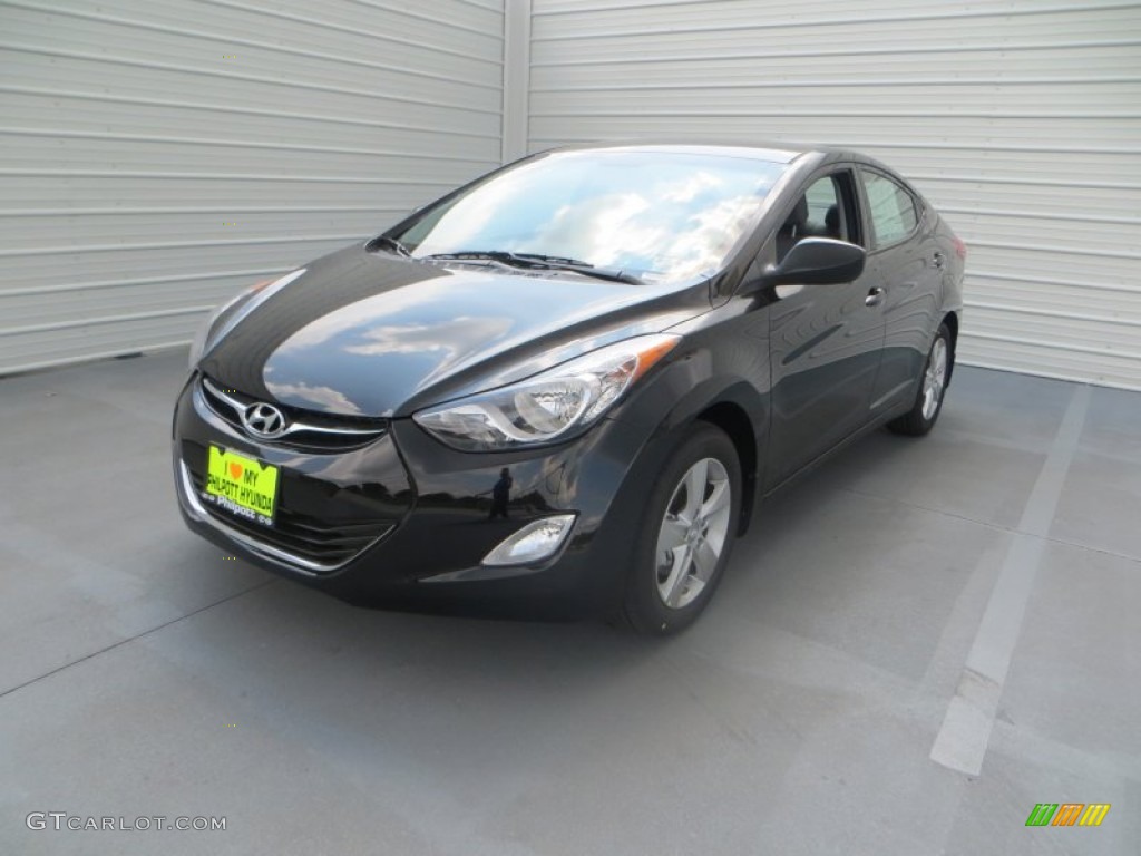 2013 Elantra GLS - Black / Gray photo #8