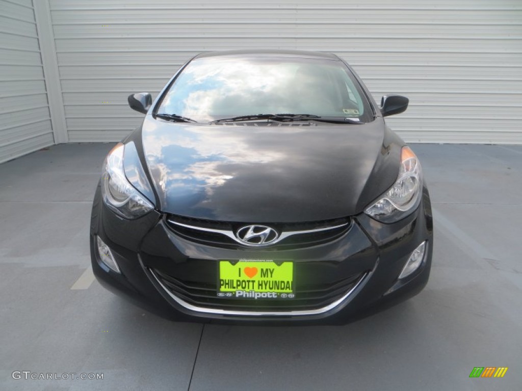 2013 Elantra GLS - Black / Gray photo #9