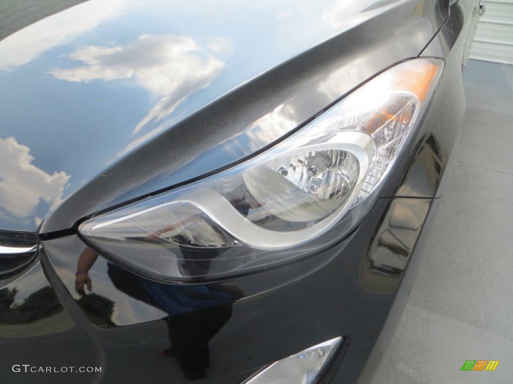 2013 Elantra GLS - Black / Gray photo #10