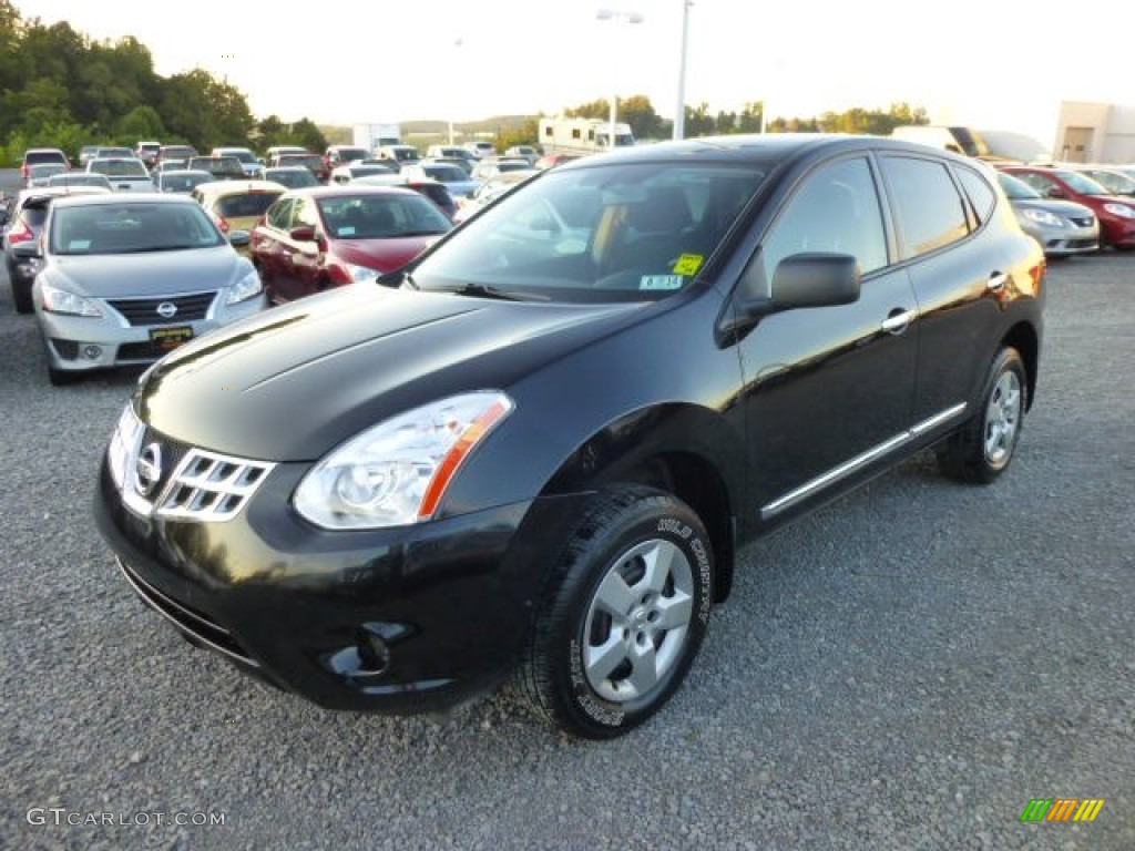 2011 Rogue S AWD - Wicked Black / Black photo #3