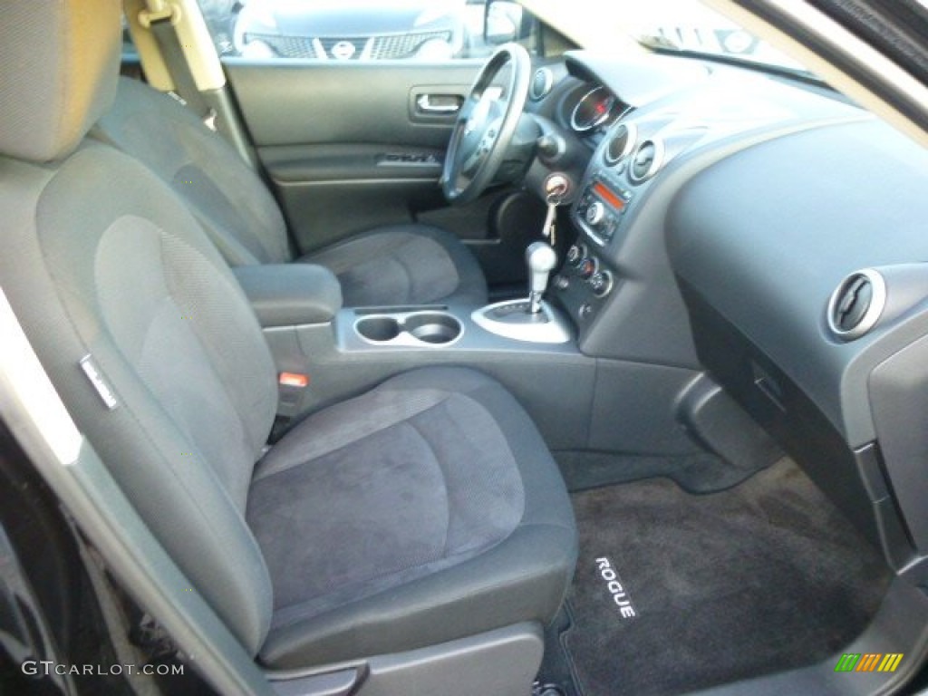 2011 Rogue S AWD - Wicked Black / Black photo #4