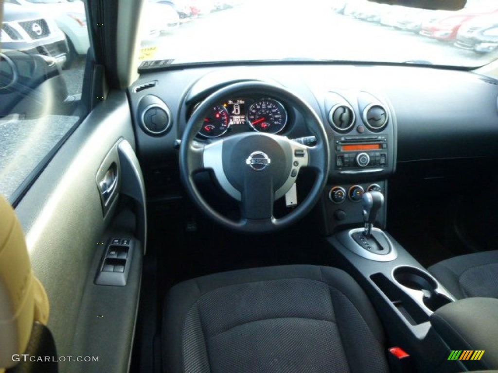 2011 Rogue S AWD - Wicked Black / Black photo #6