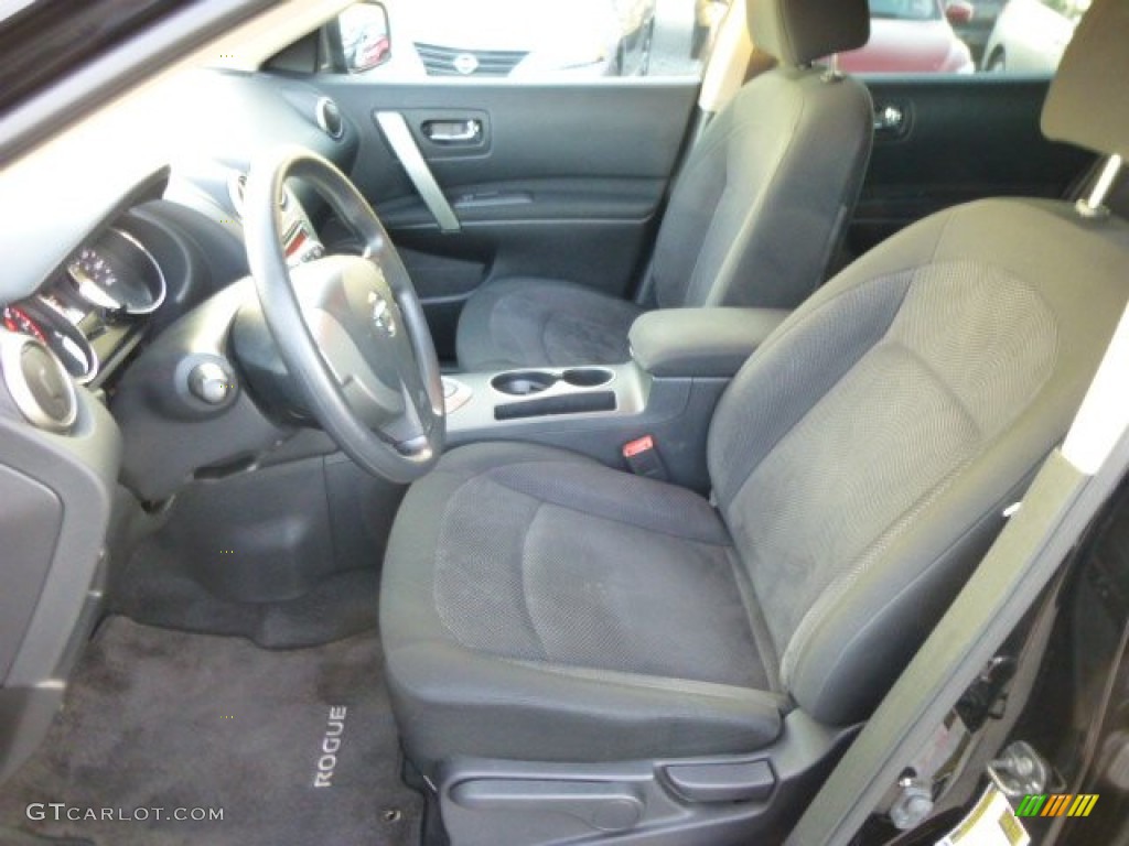 2011 Rogue S AWD - Wicked Black / Black photo #7