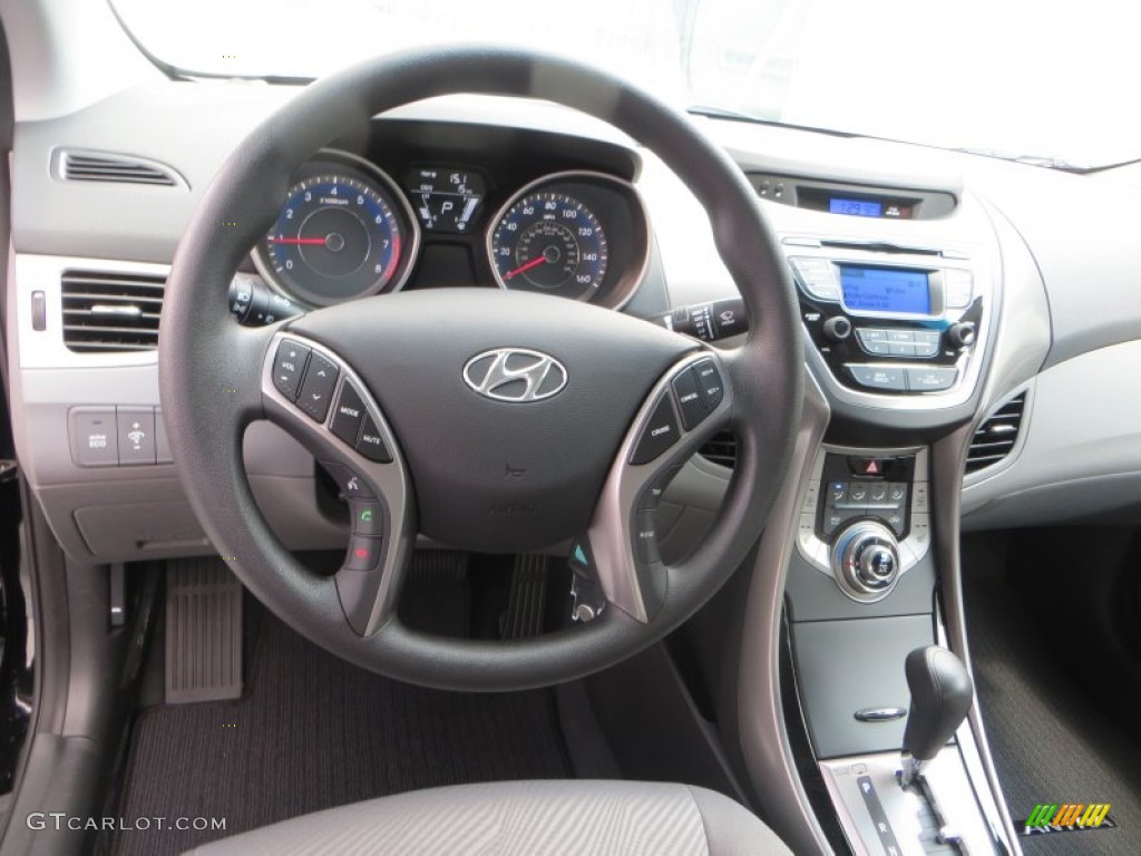 2013 Elantra GLS - Black / Gray photo #22