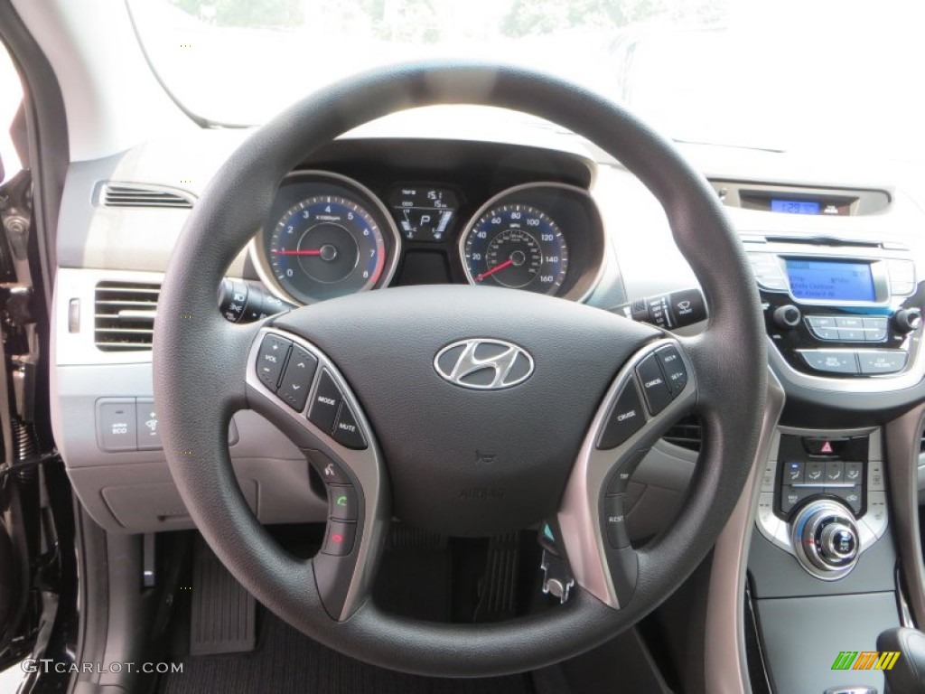 2013 Elantra GLS - Black / Gray photo #25