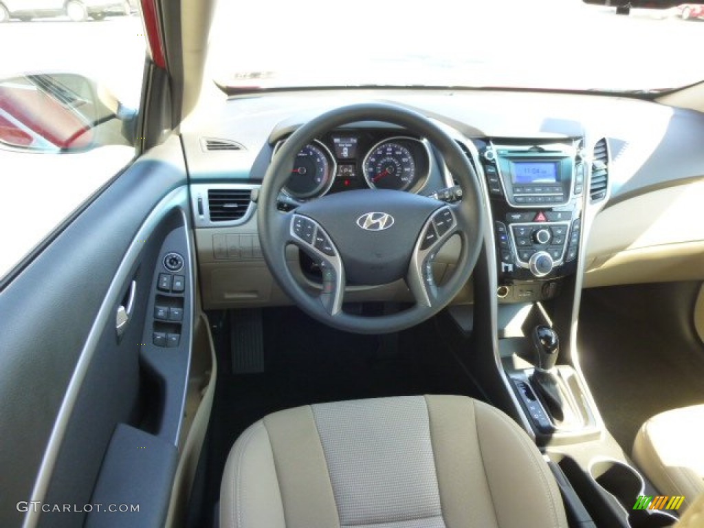 2013 Elantra GT - Red / Beige photo #15