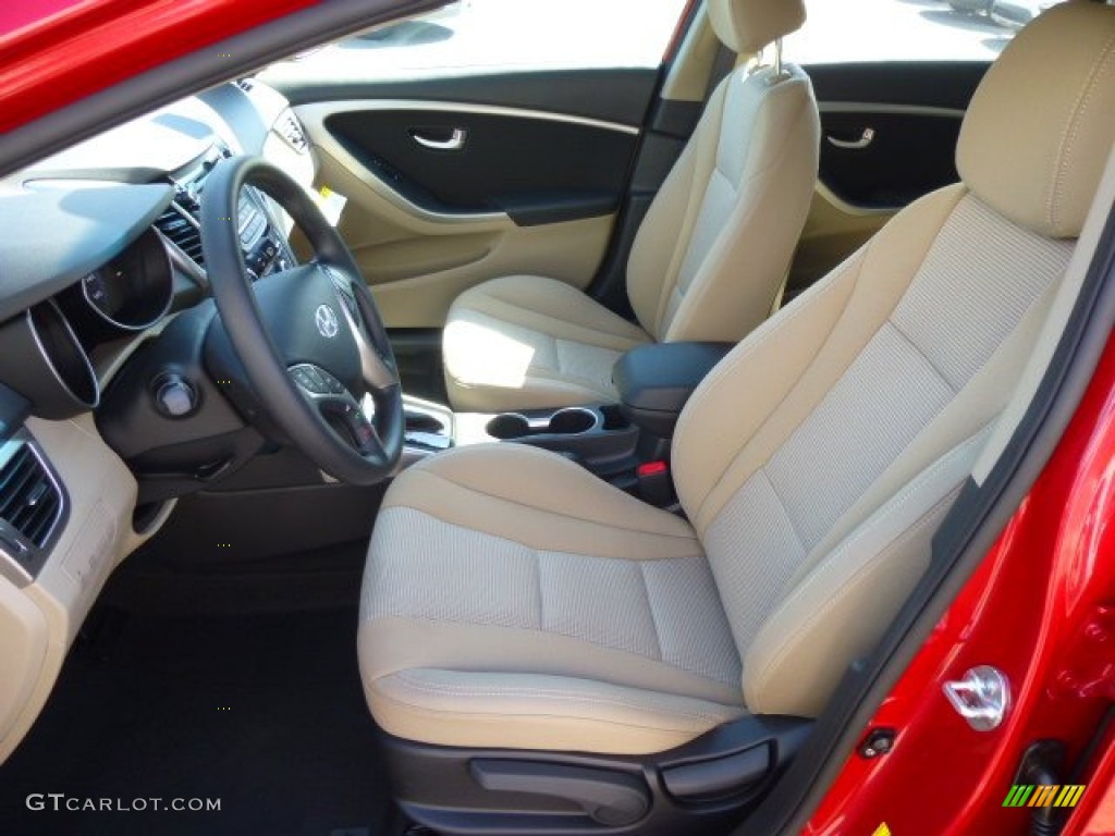 2013 Elantra GT - Red / Beige photo #16