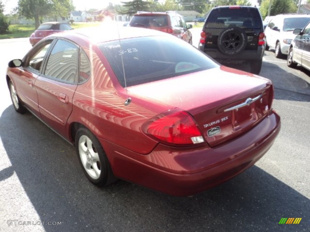 2001 Taurus SES - Toreador Red Metallic / Medium Parchment photo #3