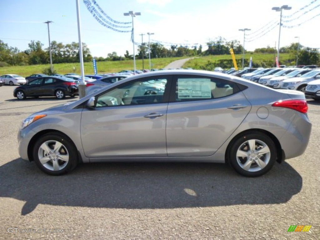 2013 Elantra GLS - Titanium Gray Metallic / Gray photo #4