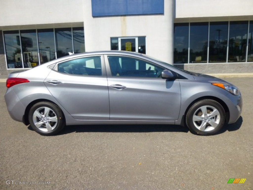 2013 Elantra GLS - Titanium Gray Metallic / Gray photo #8