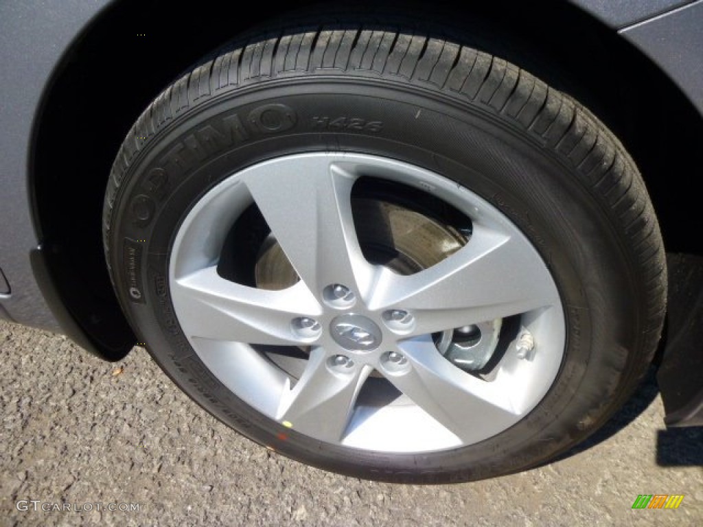 2013 Elantra GLS - Titanium Gray Metallic / Gray photo #9