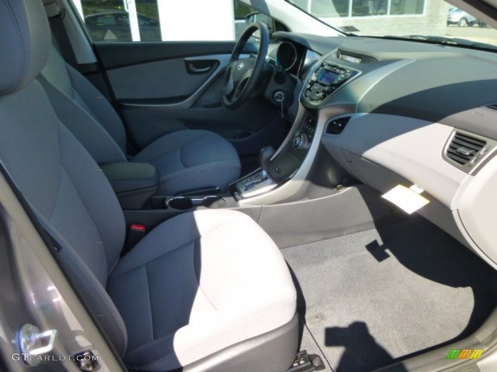 2013 Elantra GLS - Titanium Gray Metallic / Gray photo #10