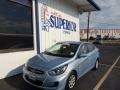 2013 Clearwater Blue Hyundai Accent GLS 4 Door  photo #2