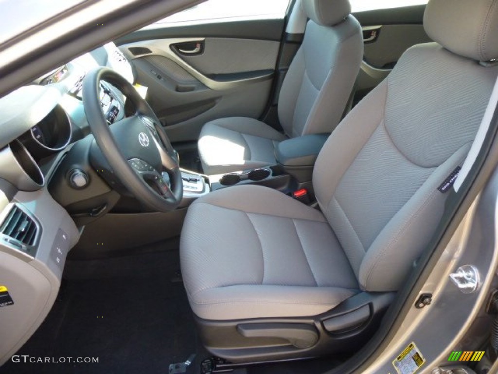 2013 Elantra GLS - Titanium Gray Metallic / Gray photo #15