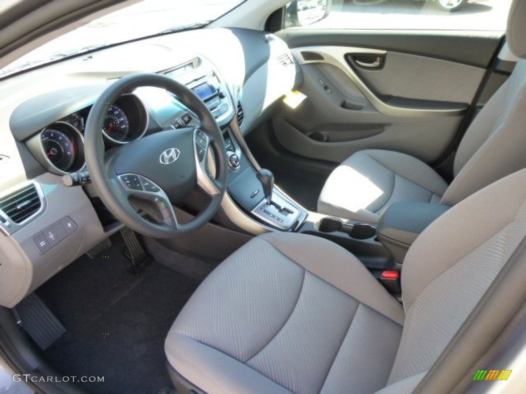 2013 Elantra GLS - Titanium Gray Metallic / Gray photo #16