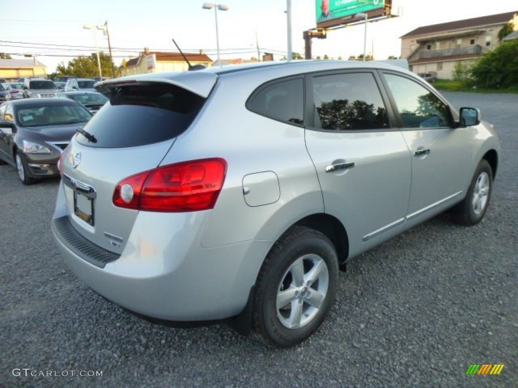 2013 Rogue S AWD - Brilliant Silver / Black photo #7