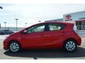 2013 Absolutely Red Toyota Prius c Hybrid Two  photo #2