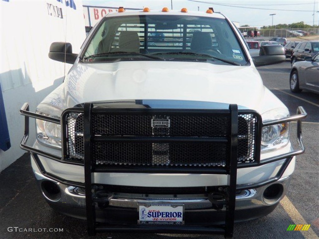 2007 Ram 3500 SLT Regular Cab Dually - Bright White / Medium Slate Gray photo #2