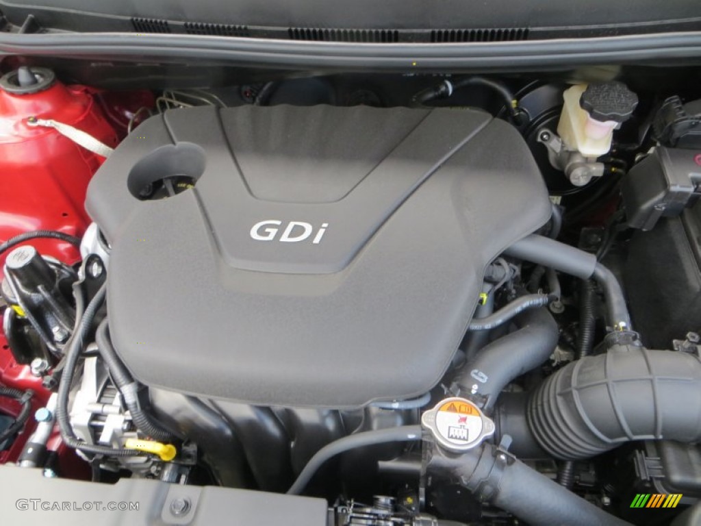 2013 Accent GLS 4 Door - Boston Red / Gray photo #15