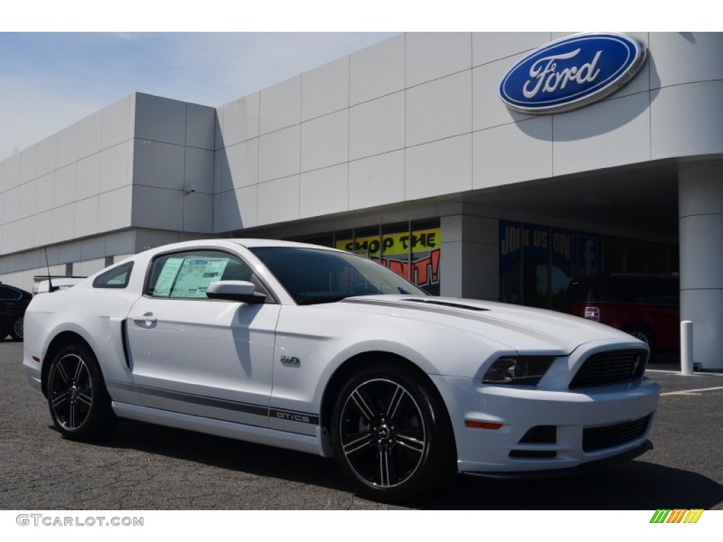 2014 Mustang GT Premium Coupe - Oxford White / Charcoal Black photo #1
